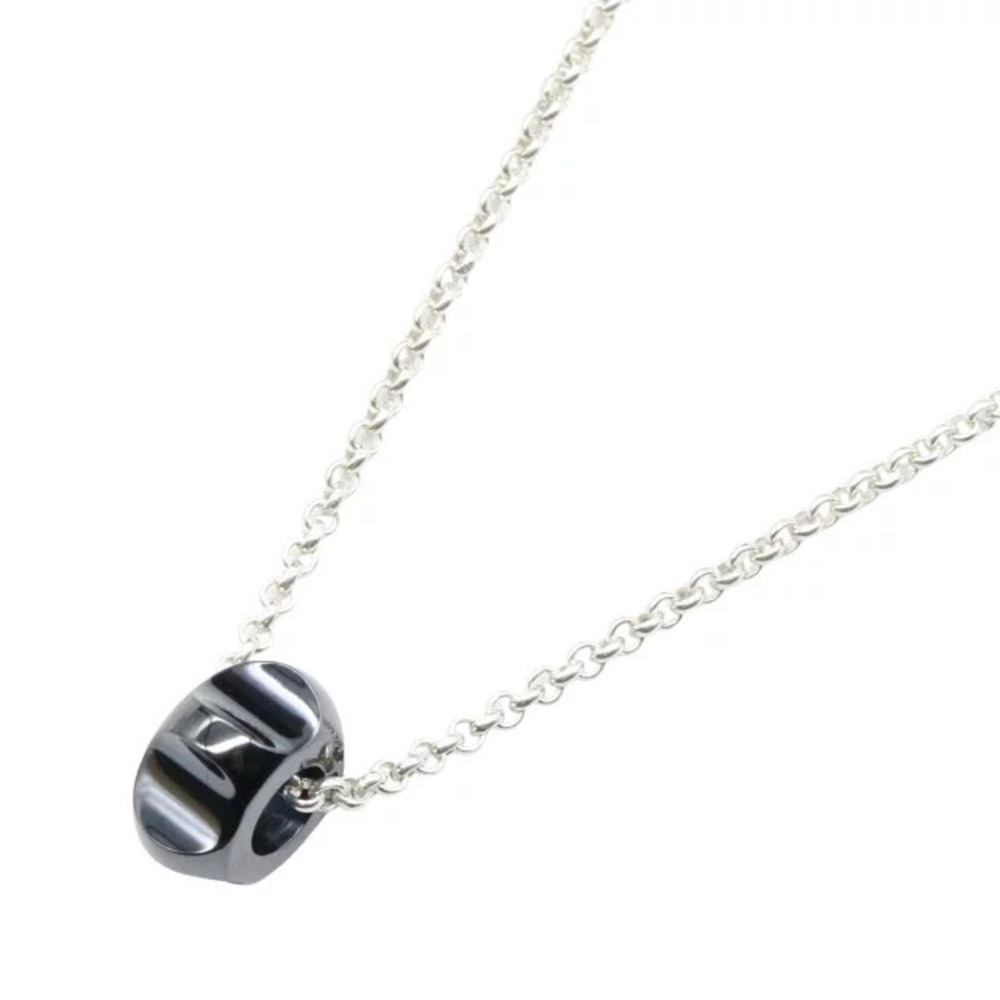 Tiffany Co Nut Necklace Sterling Silver Titanium Black Tone